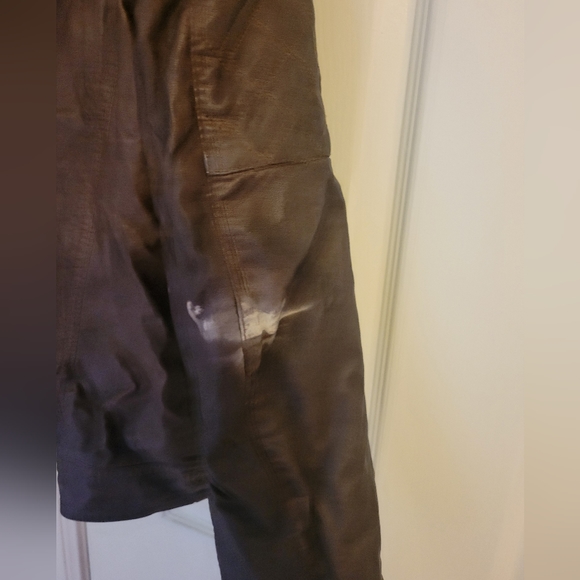 Brown BKE Faux Leather and Faux Fur Jacket - Picture 6 of 6